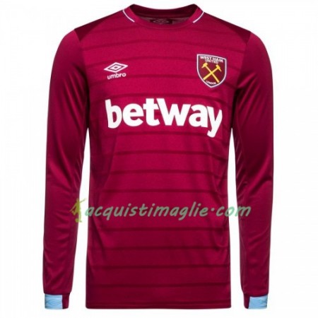 Divisa di Calcio West Ham United Prima 2018/2019 Manica Lunga